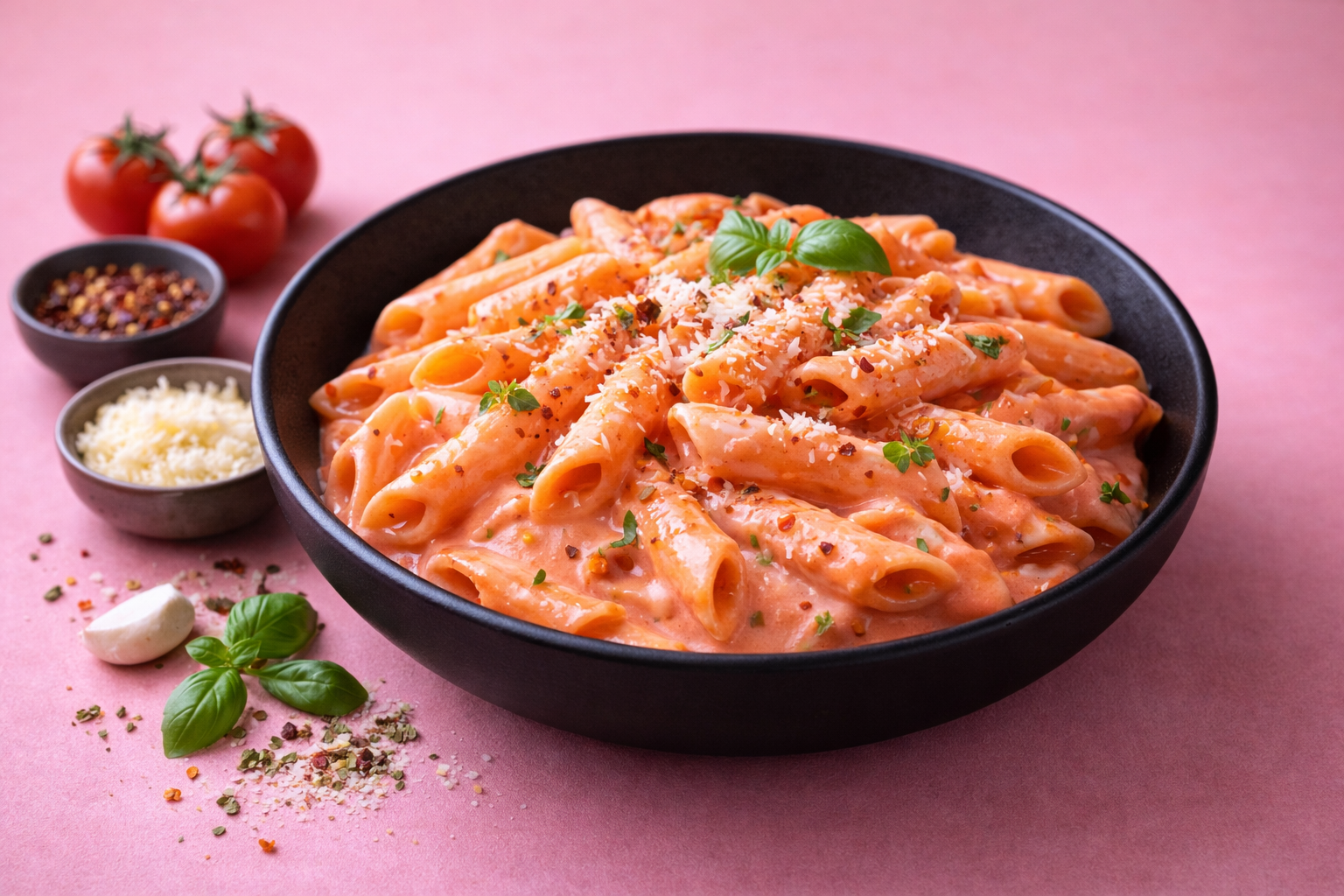 Penne in Tomato Cream Sauce